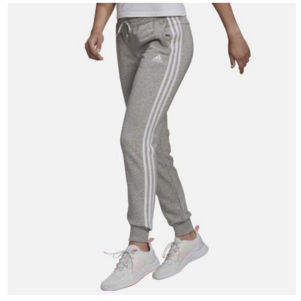 Adidas Women's Sweat Pants Joggers Essentials French Terry 3-Stripe GM8735
